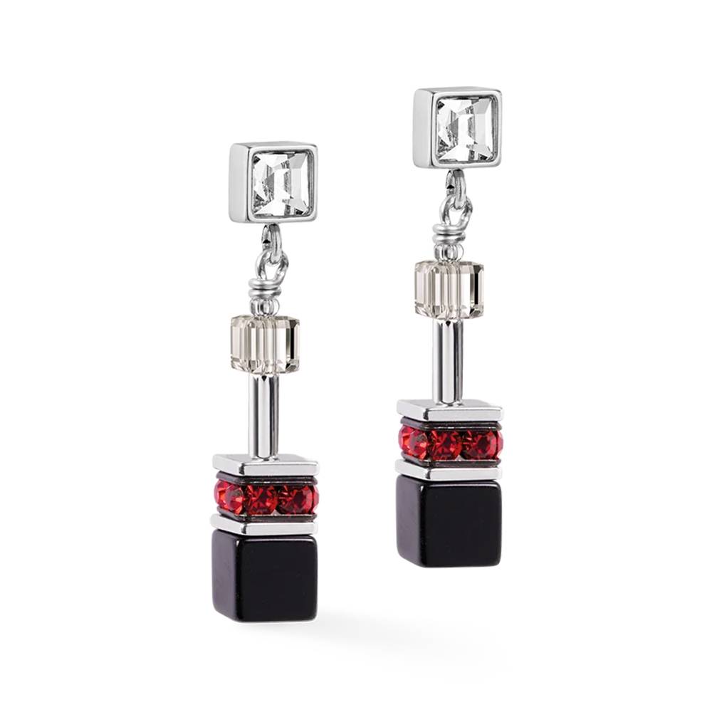 Серьги Coeur de Lion Grey-Red 3025/21-1203