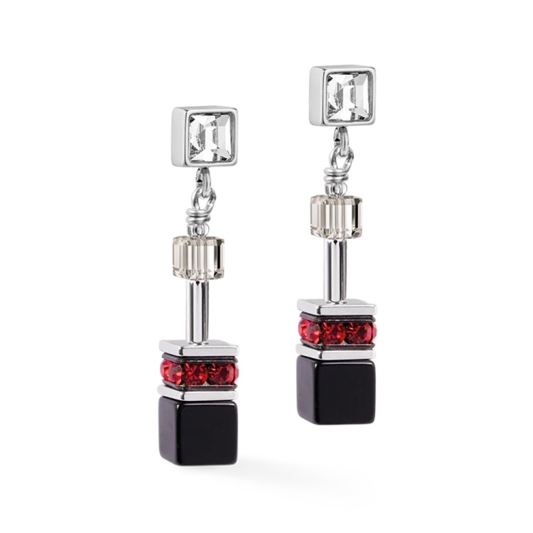 Серьги Coeur de Lion Grey-Red 3025/21-1203