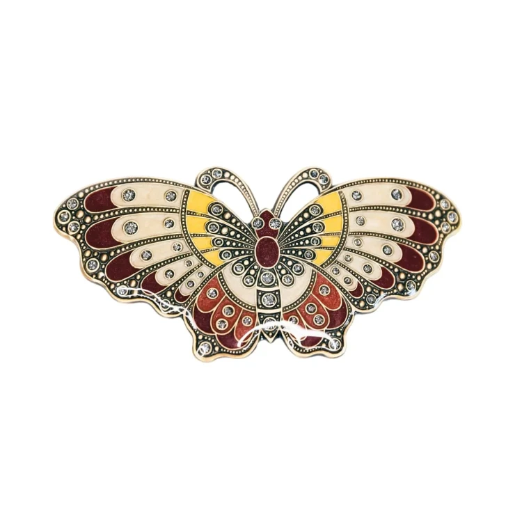 Заколка для волос Clara Bijoux Бабочка G29051-51 BR/G