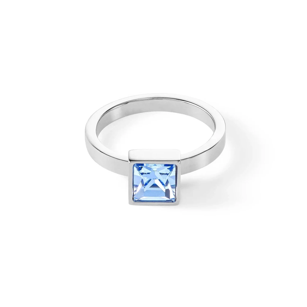 Кольцо Coeur de Lion Light Blue-Silver 18 мм 0500/40-0741 56