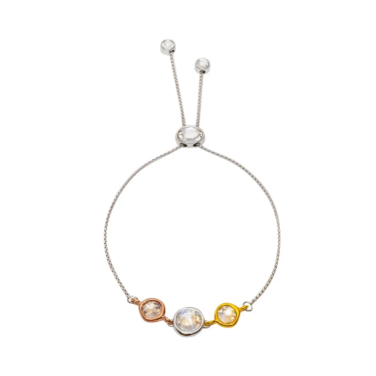 Браслет Fiore Luna Gray colors (Crystal, Grey, Black diamond) C2101SW-B01.3 BW/MIX