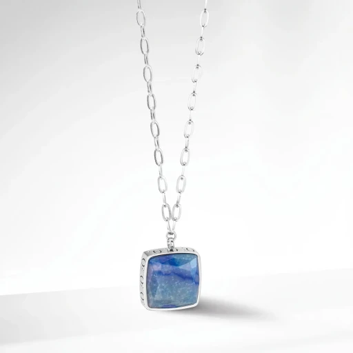 Колье Coeur de Lion Blue-Silver 1200/10-0717