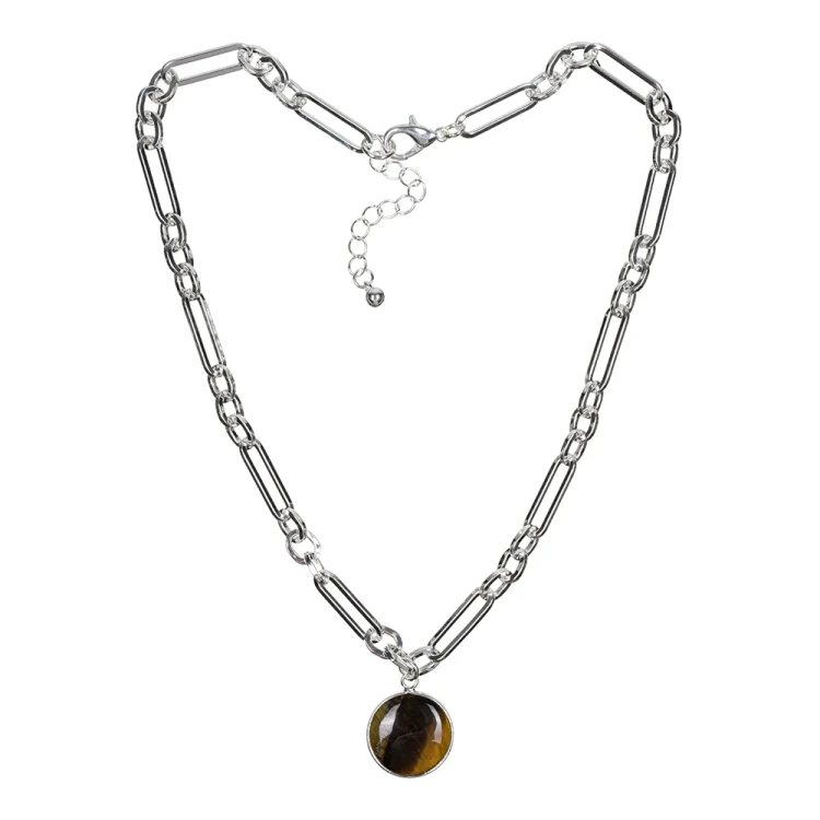 Колье Fiore Luna TIGER EYE LN5147 BR/S