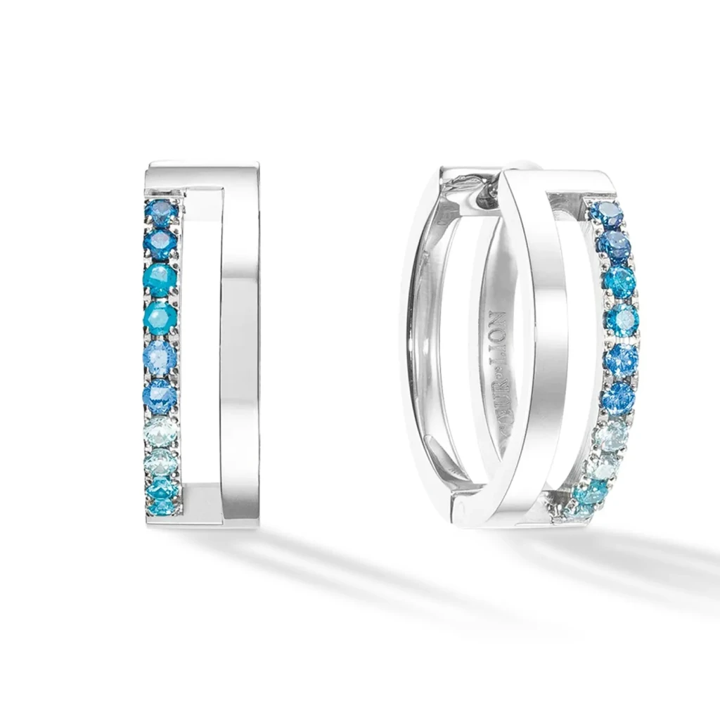 Серьги Coeur de Lion Blue-Silver 0136/21-0717