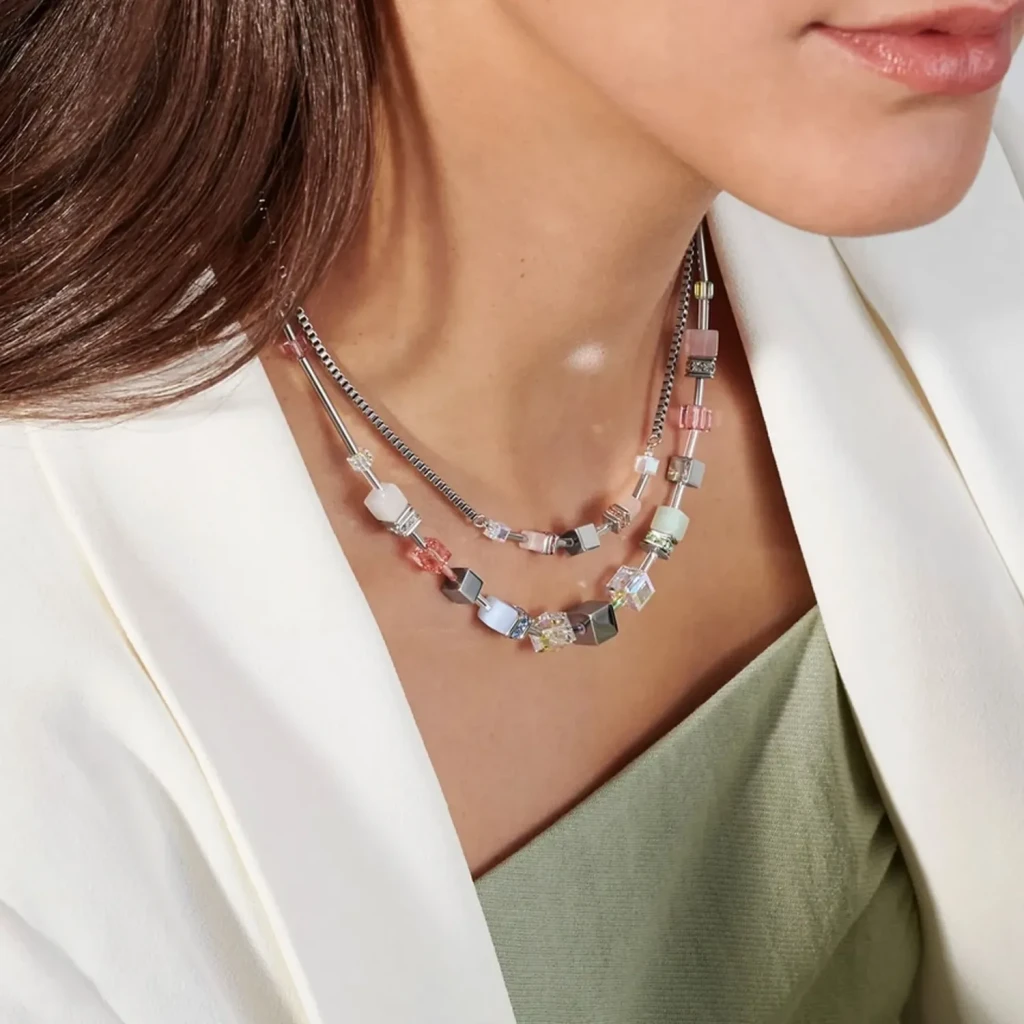 Колье Coeur de Lion Multicolor Pastel 5007/10-1522
