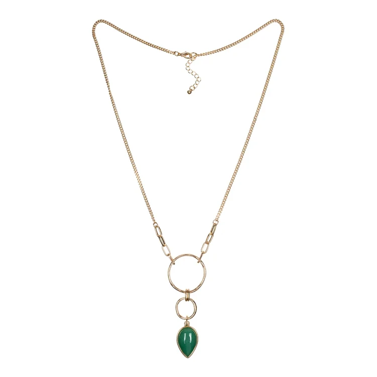 Колье Fiore Luna GREEN AVENTURINE LN3171-5 G/G