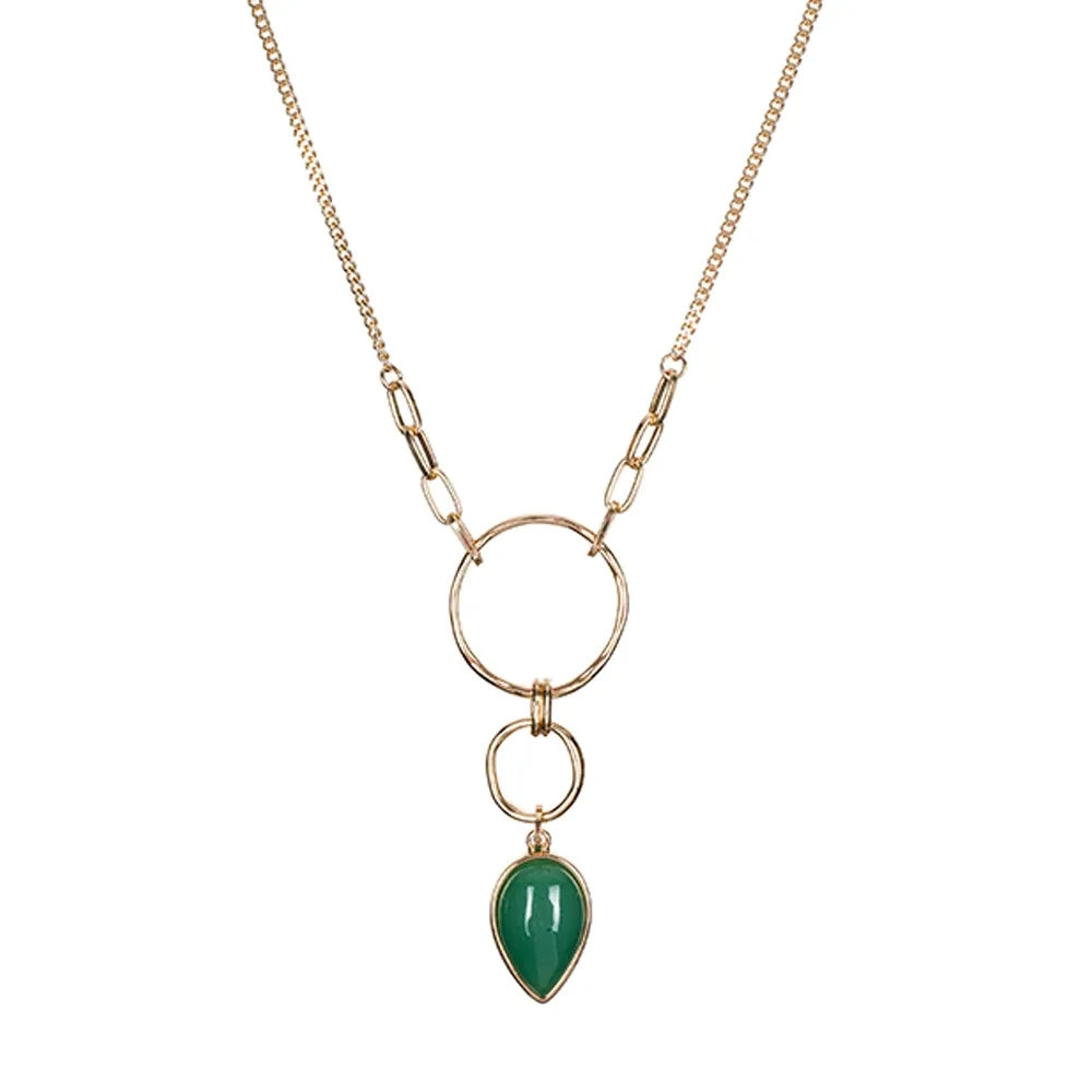 Колье Fiore Luna GREEN AVENTURINE LN3171-5 G/G