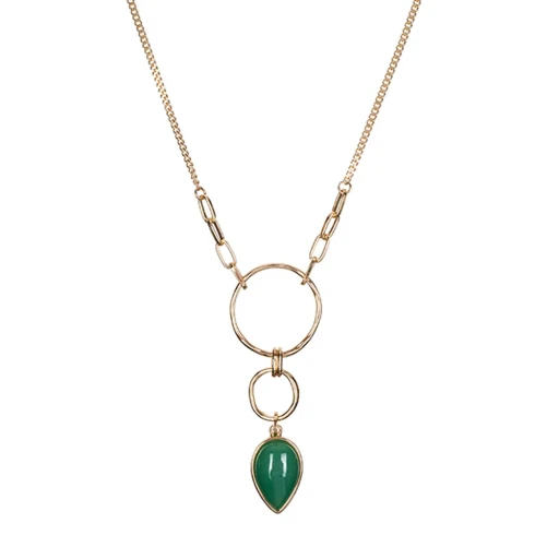 Колье Fiore Luna GREEN AVENTURINE LN3171-5 G/G