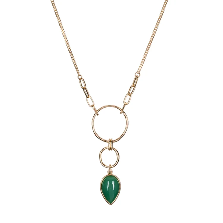 Колье Fiore Luna GREEN AVENTURINE LN3171-5 G/G