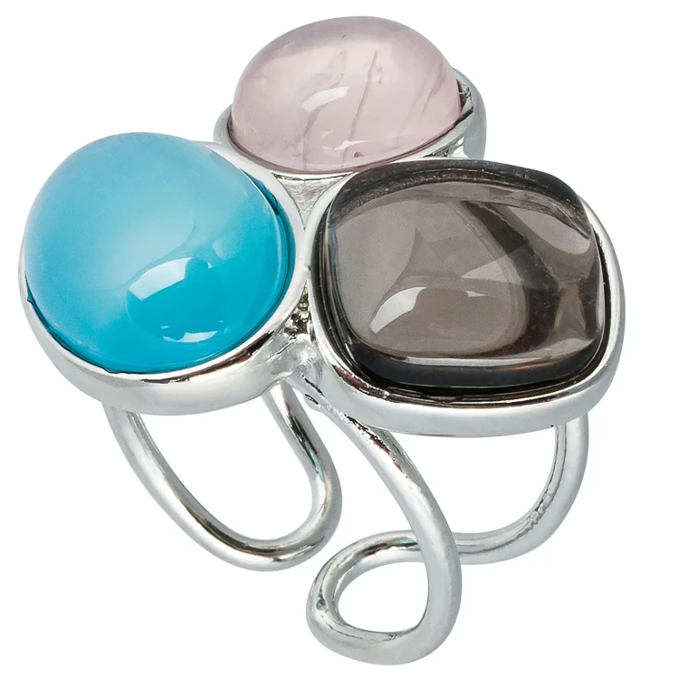 Кольцо Possebon Azul, Q.Roze, Obs Fume K0178.20.7.11 S