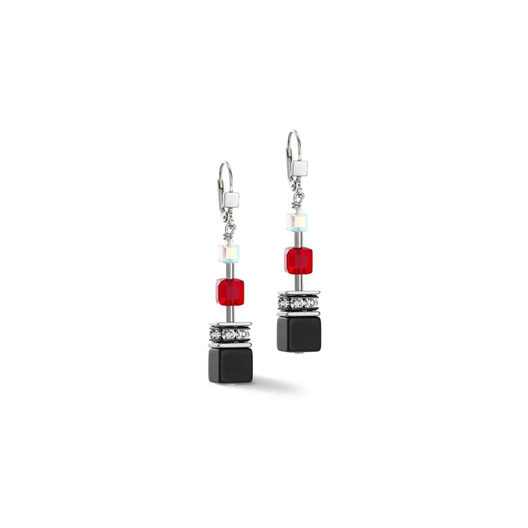 Серьги Coeur de Lion Black-Red 4530/20-1303