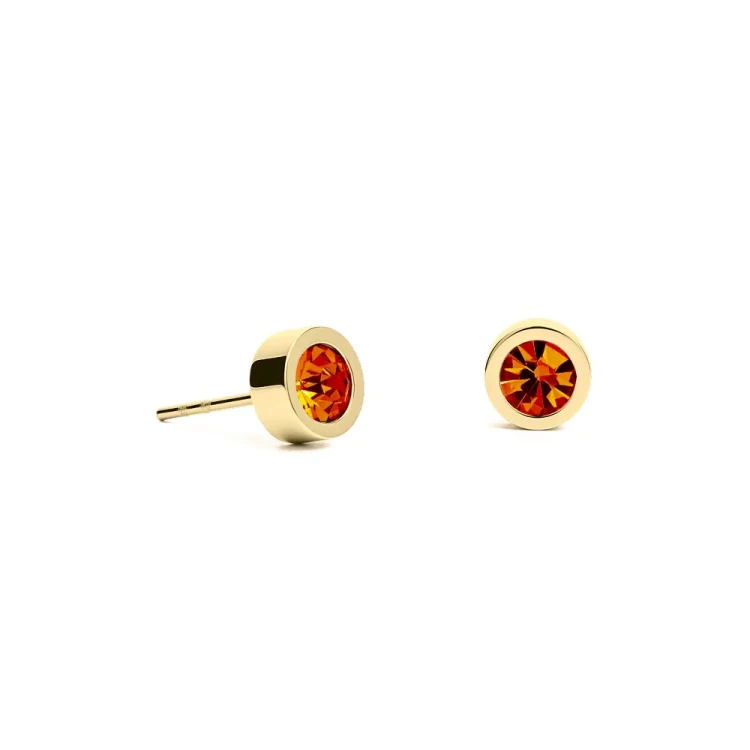 Пусеты Fiore Luna Orange 6х3 SWE126 O G