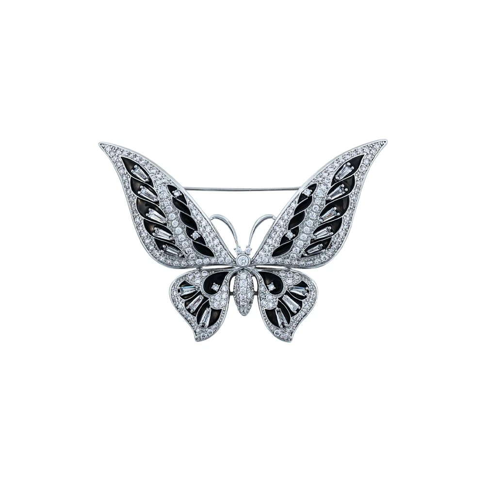 Брошь Fiore Luna Инь и ян FAB303 BW