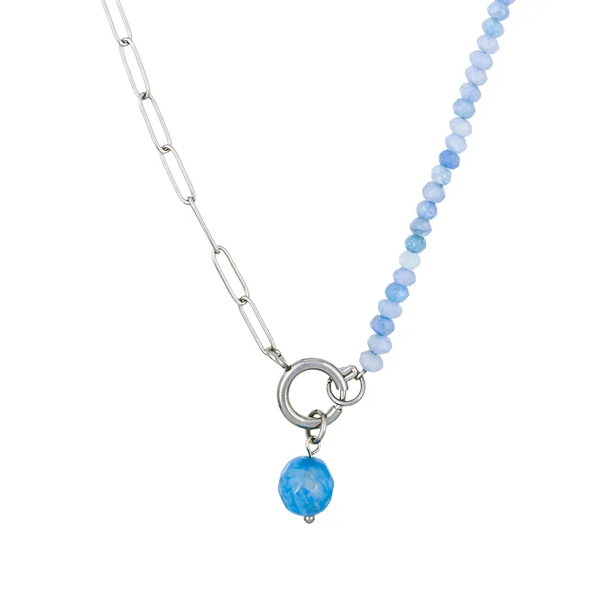 Колье Fiore Luna AGAT BLUE BP03181-2 BL/S