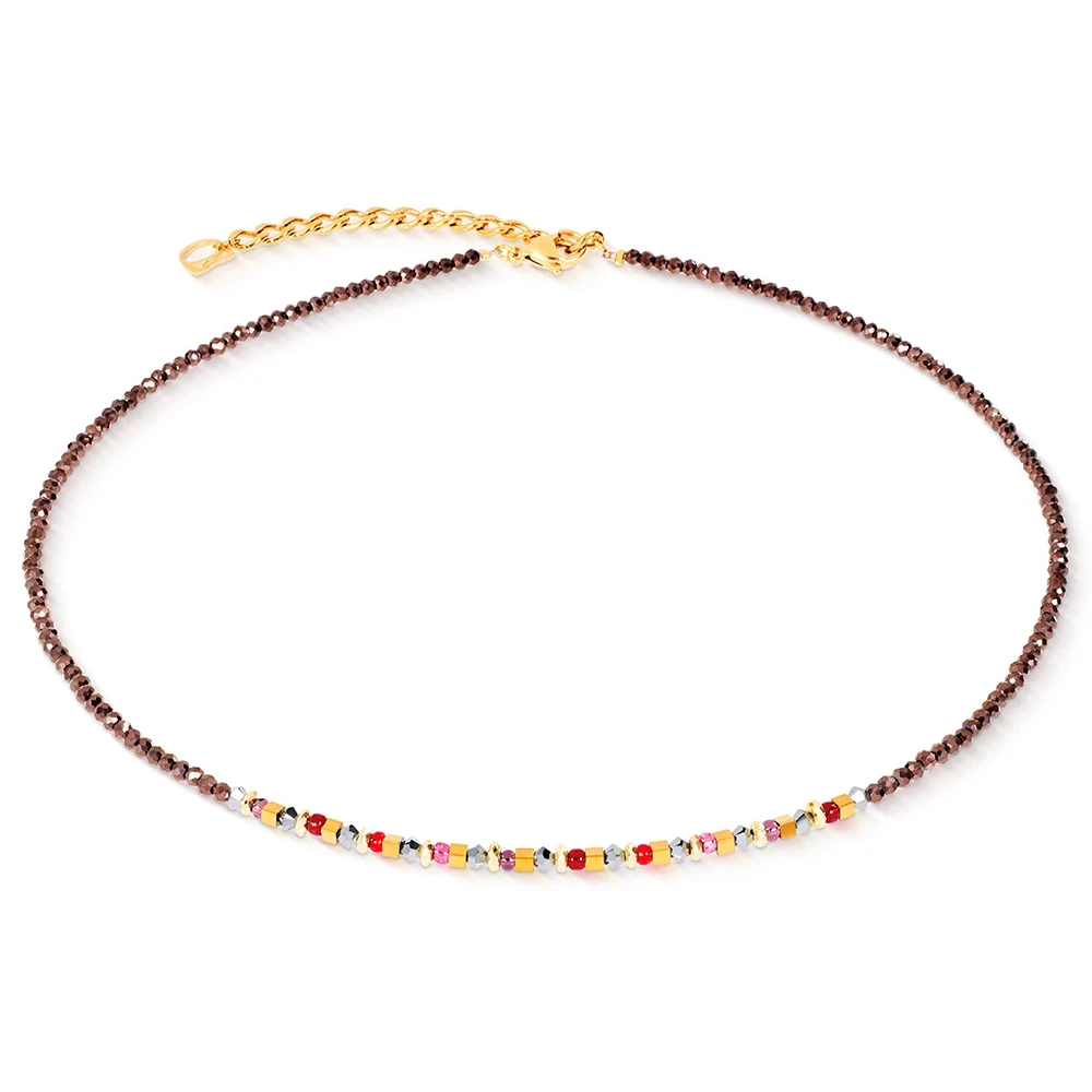 Колье Coeur de Lion Brown-Red 4359/10-1103