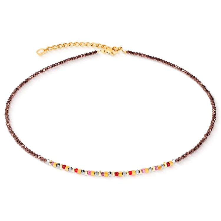 Колье Coeur de Lion Brown-Red 4359/10-1103