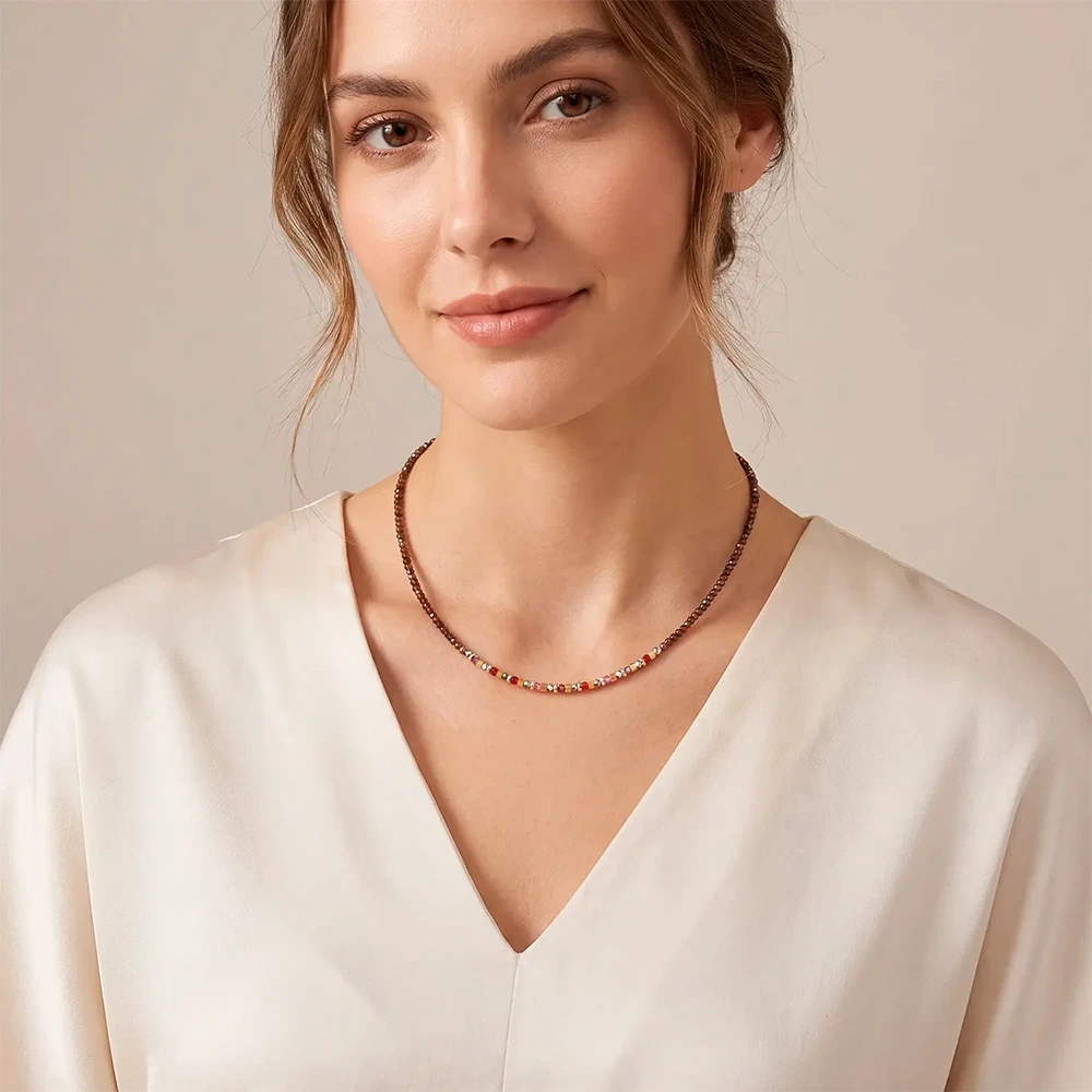 Колье Coeur de Lion Brown-Red 4359/10-1103