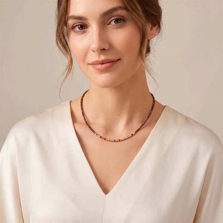 Колье Coeur de Lion Brown-Red 4359/10-1103