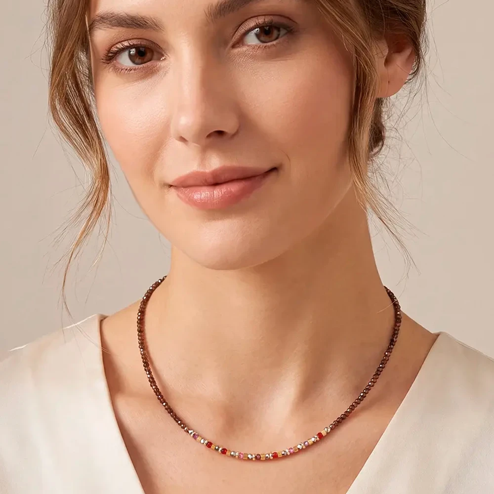 Колье Coeur de Lion Brown-Red 4359/10-1103