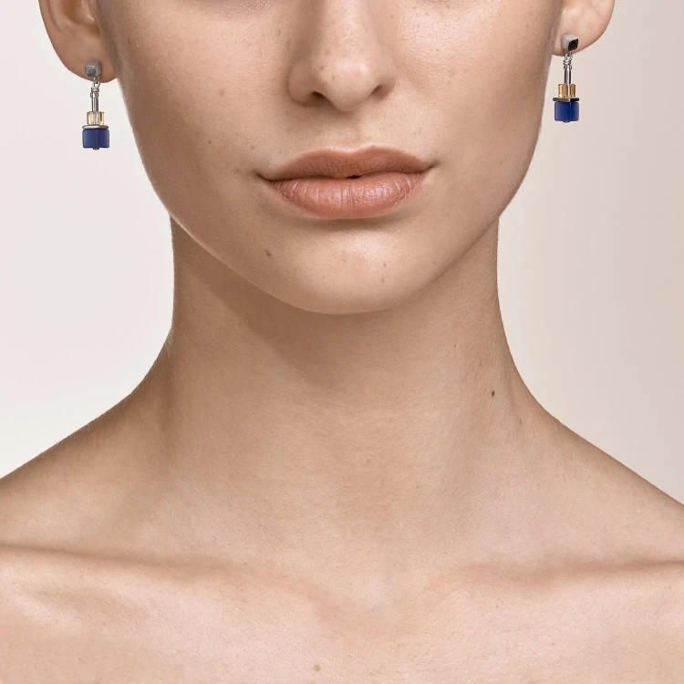Серьги Coeur de Lion Blue-Brown-Olive 5020/21-0750