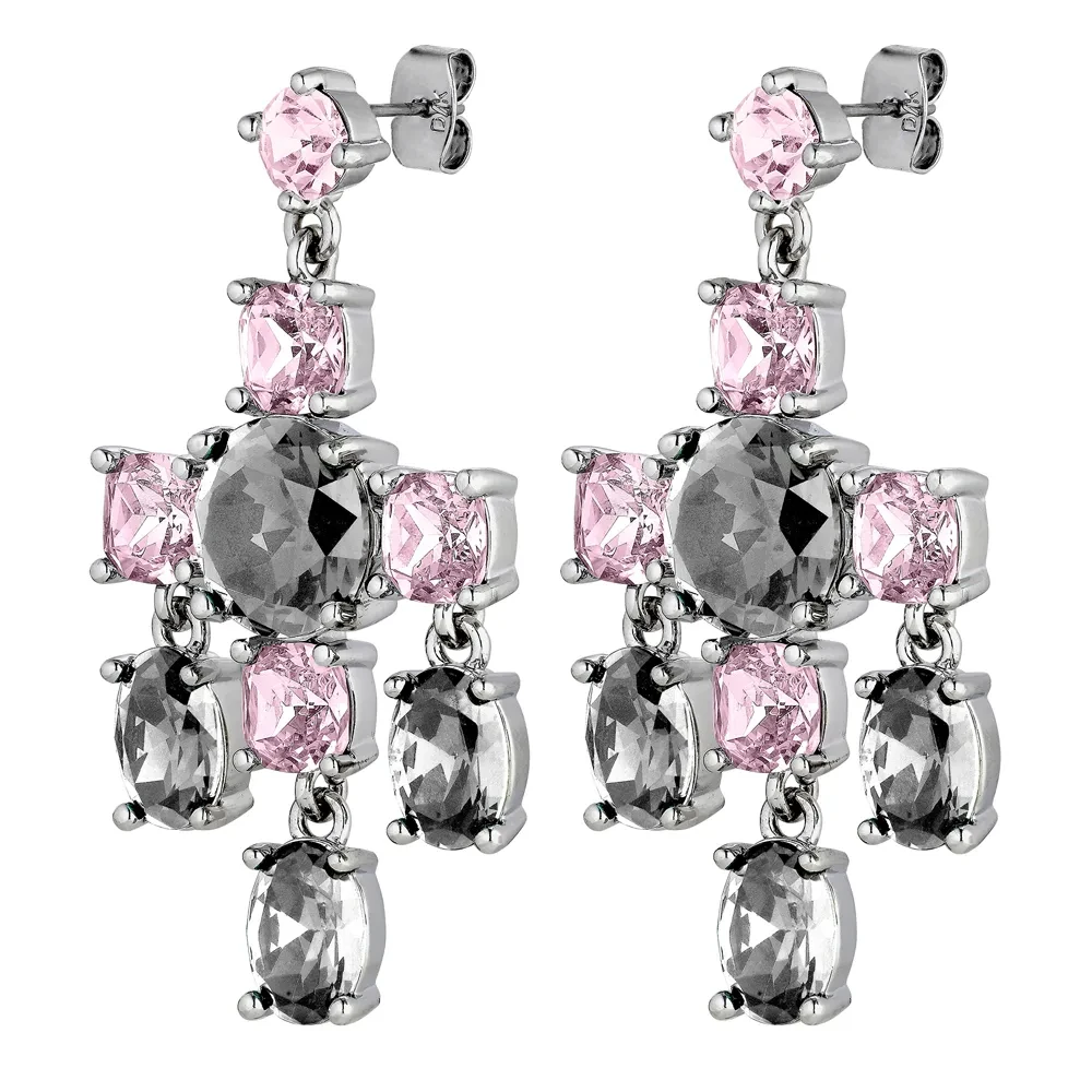 Серьги Dyrberg Kern LEONORA SS GREY / VINTAGE ROSE 450002