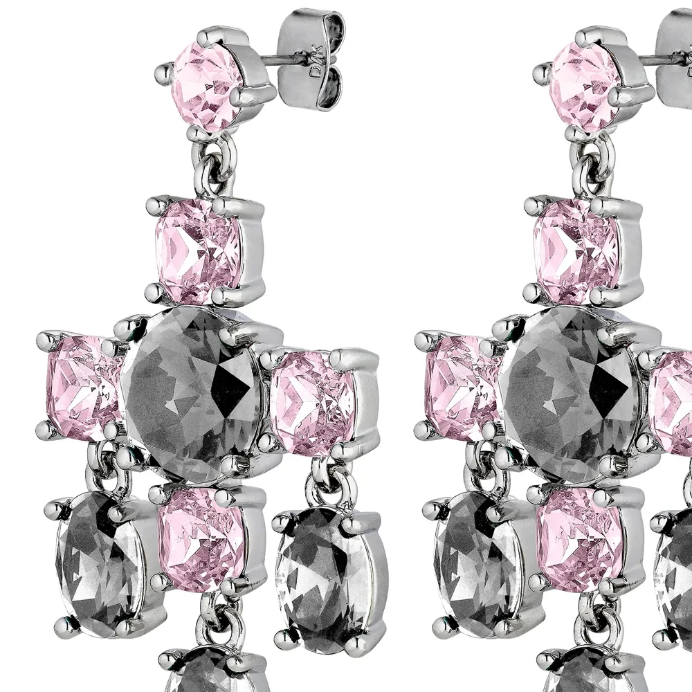 Серьги Dyrberg Kern LEONORA SS GREY / VINTAGE ROSE 450002