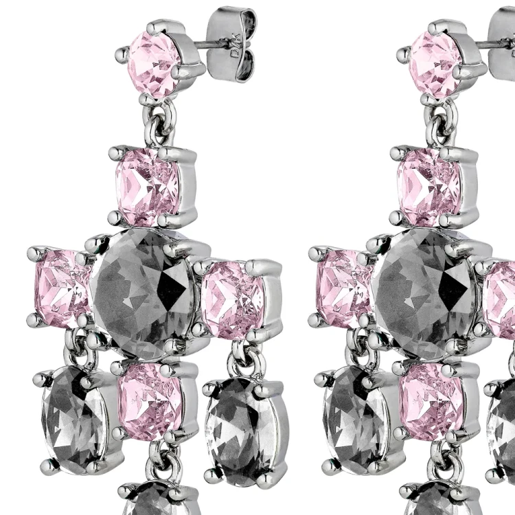 Серьги Dyrberg Kern LEONORA SS GREY / VINTAGE ROSE 450002