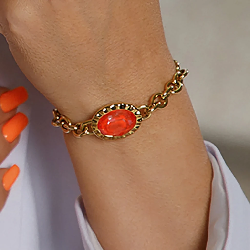 Браслет Qudo TIVOLA UNICA big (G/P) Crystal orange ignite 189714