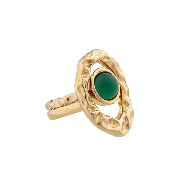 Кольцо Possebon  Green Agate 17.2 мм K7158.17/17.2 G/G