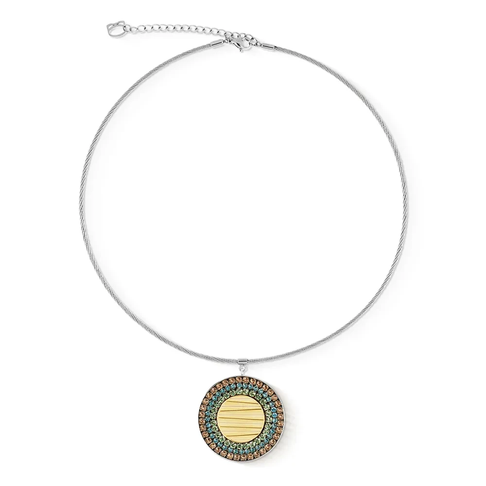Колье Coeur de Lion Multicolour Pastel Silver 2037/10-1580