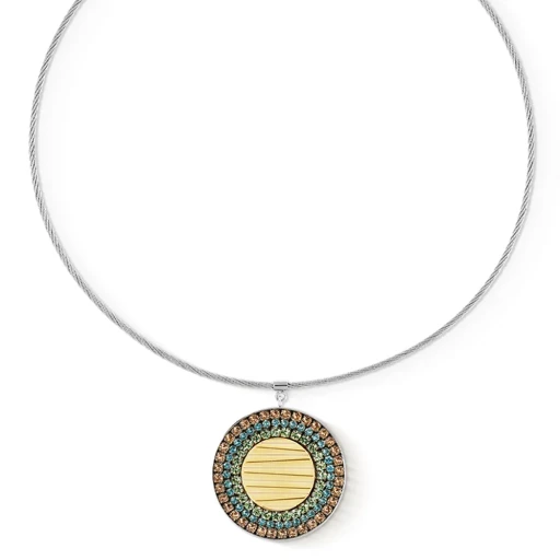 Колье Coeur de Lion Multicolour Pastel Silver 2037/10-1580