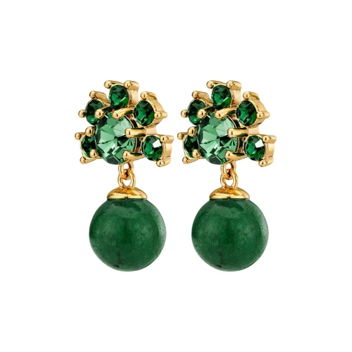 Серьги Dyrberg Kern VERONICA SG EMERALD GREEN 450110