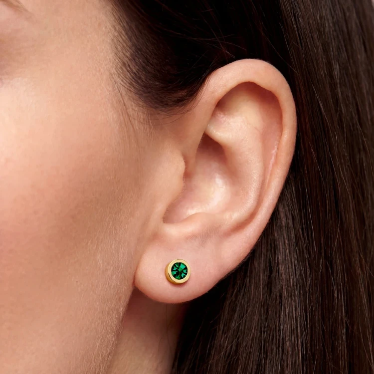 Пусеты Green 6х3 SWE126 GR G Fiore Luna