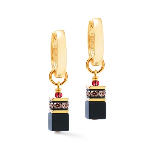 Серьги Coeur de Lion Hoop Black-Red 3043/21-1303