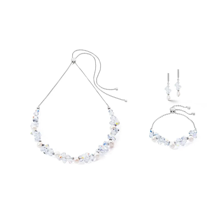 Серьги Coeur de Lion White-Silver 1124/21-1417