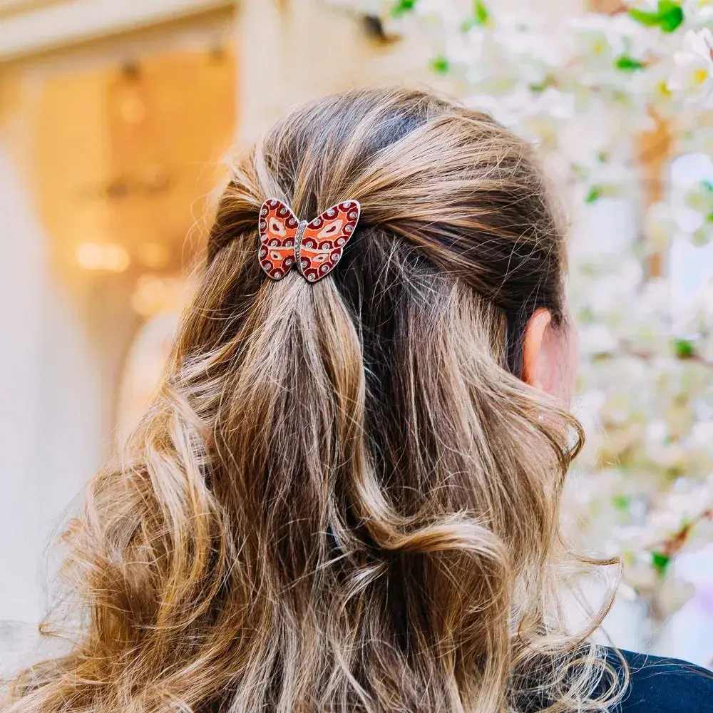 Заколка для волос Clara Bijoux Бабочка G73125 R/S металлическая (Испания)
