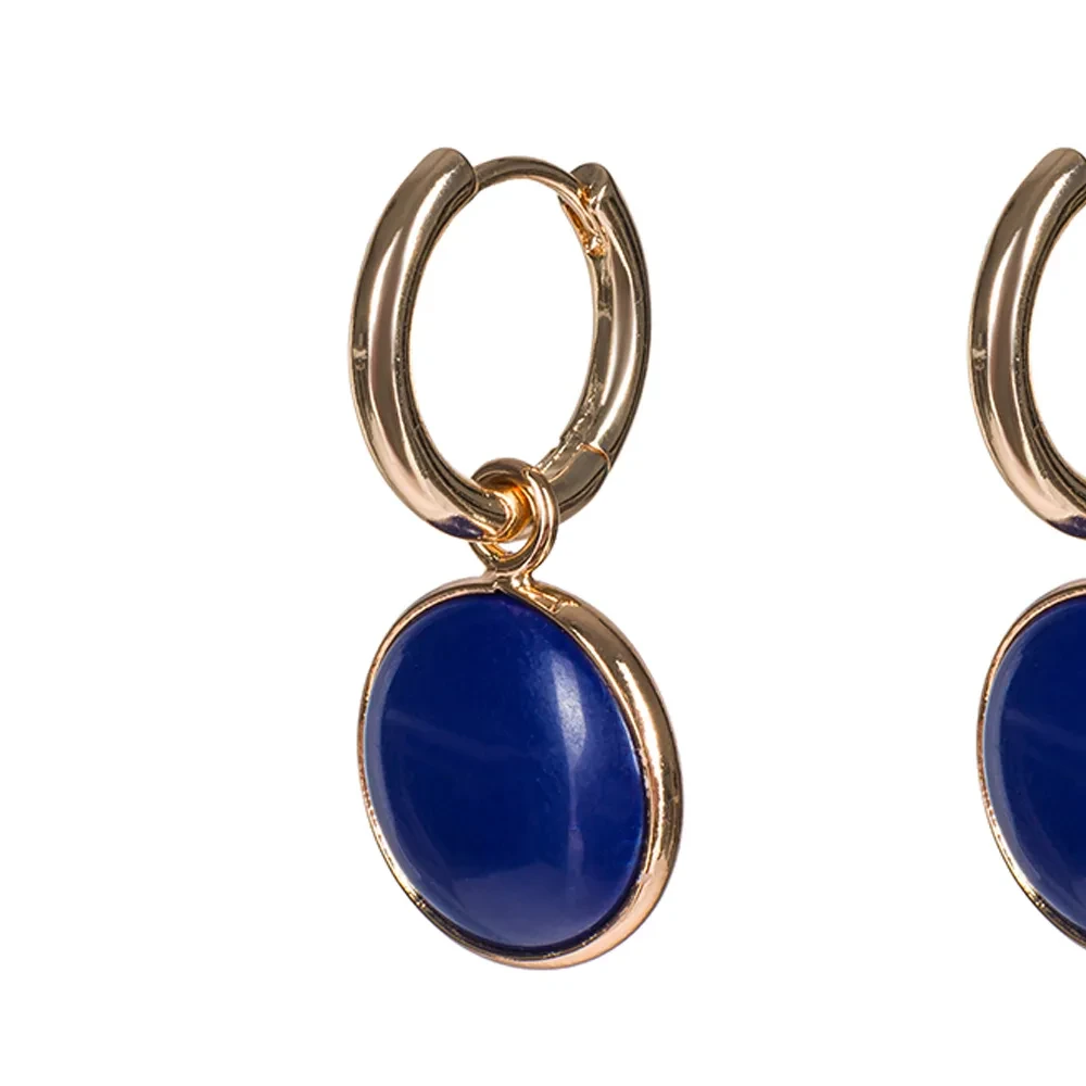 Серьги Fiore Luna NATURAL LAPIS LE1116 BL/G