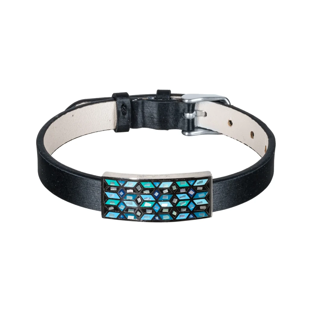 Браслет Fiora Luna на кожаном черном ремешке CB03209-1A S