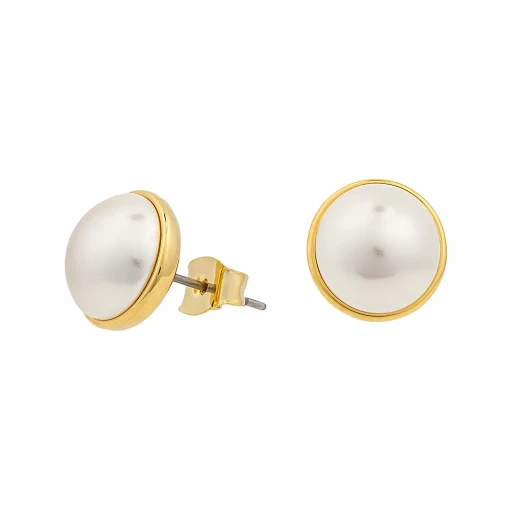 Fiore Luna Пусеты Pearl A2005PE-E02.1 BW/G