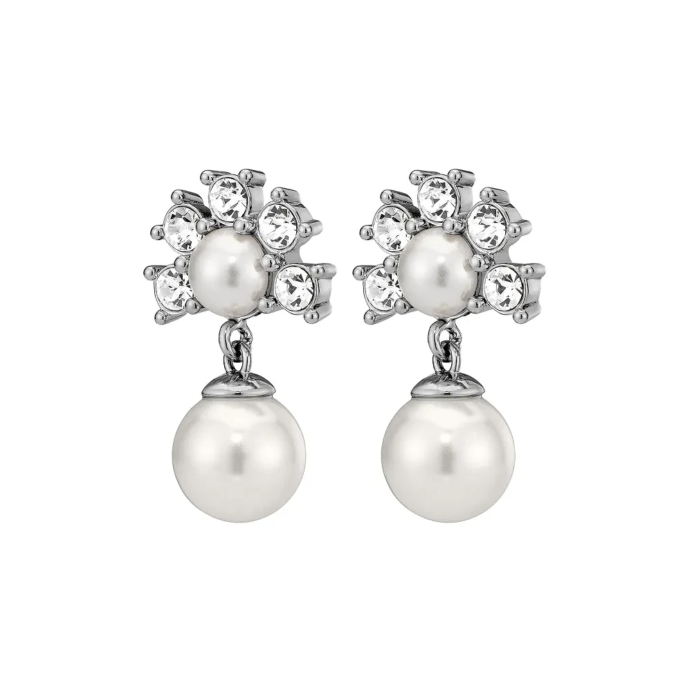 Серьги Dyrberg Kern VERONICA SS CRYSTAL /WHITE PEARL 450108