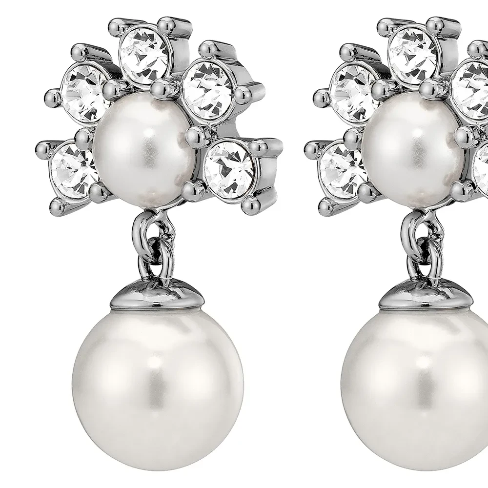 Серьги Dyrberg Kern VERONICA SS CRYSTAL /WHITE PEARL 450108