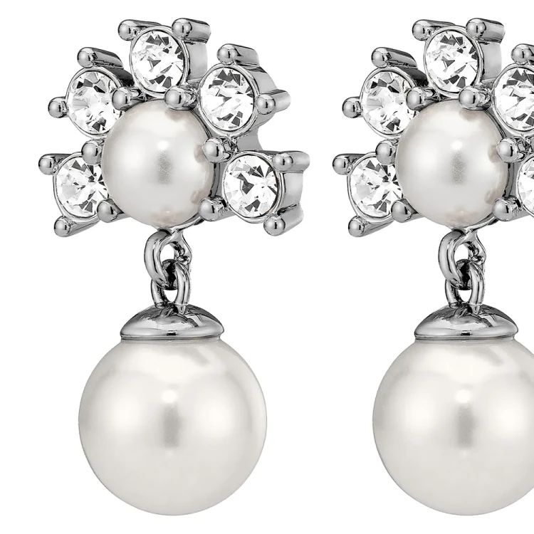 Серьги Dyrberg Kern VERONICA SS CRYSTAL /WHITE PEARL 450108