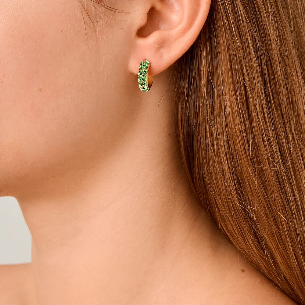 Серьги Dyrberg Kern HEIDI SG LIGHT GREEN 460523