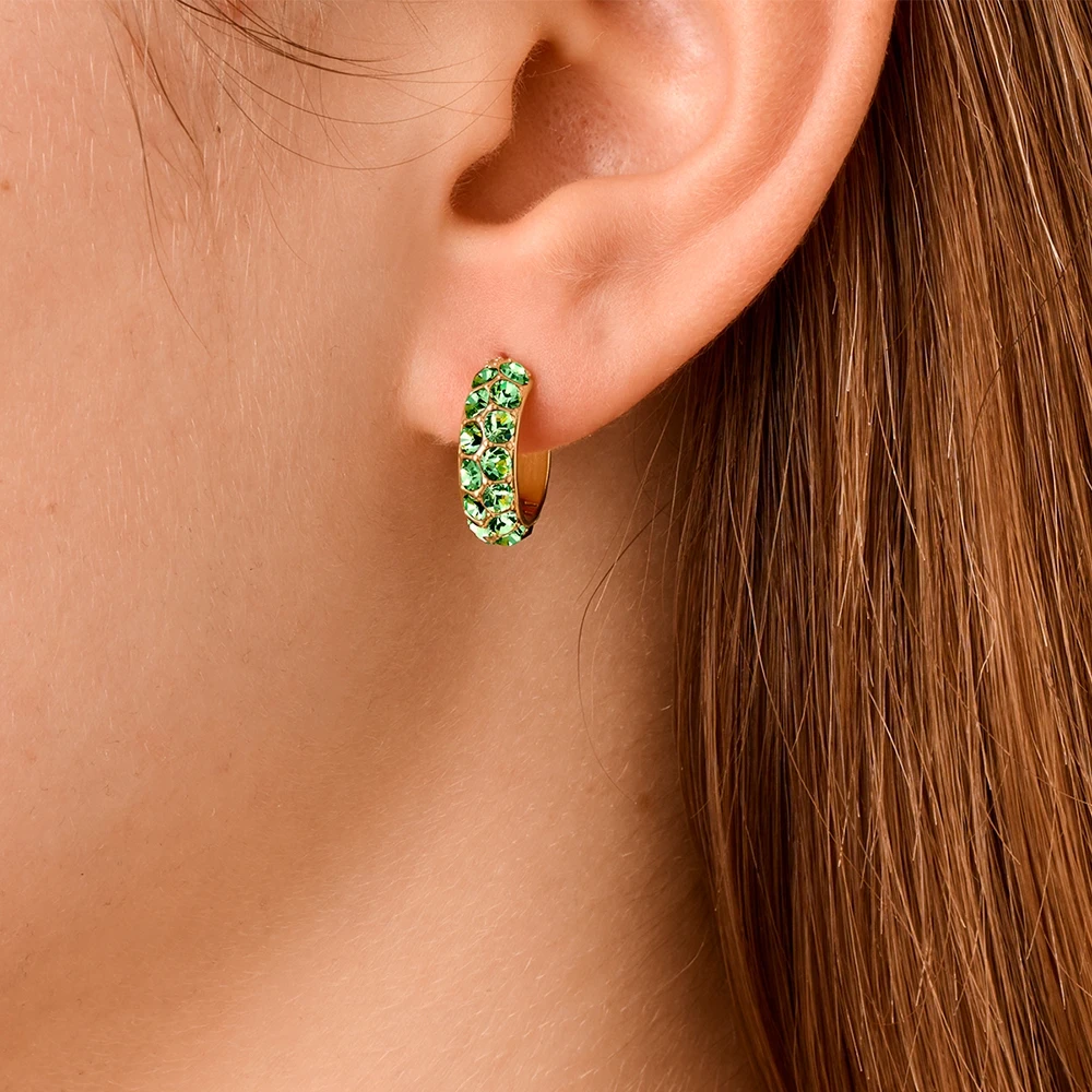 Серьги Dyrberg Kern HEIDI SG LIGHT GREEN 460523