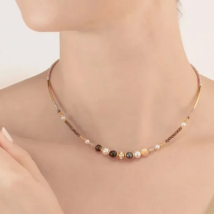 Колье Coeur de Lion Brown-Gold 4349/10-1116