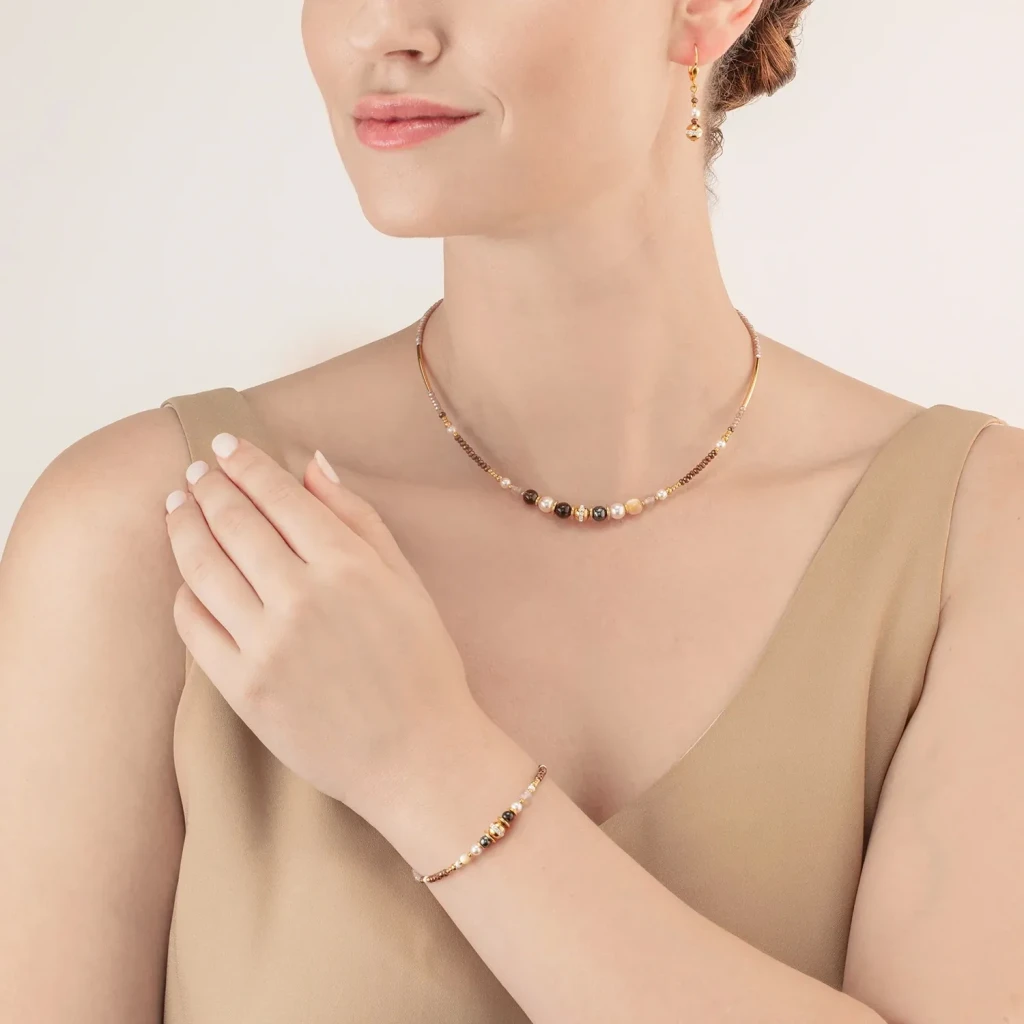 Колье Coeur de Lion Brown-Gold 4349/10-1116
