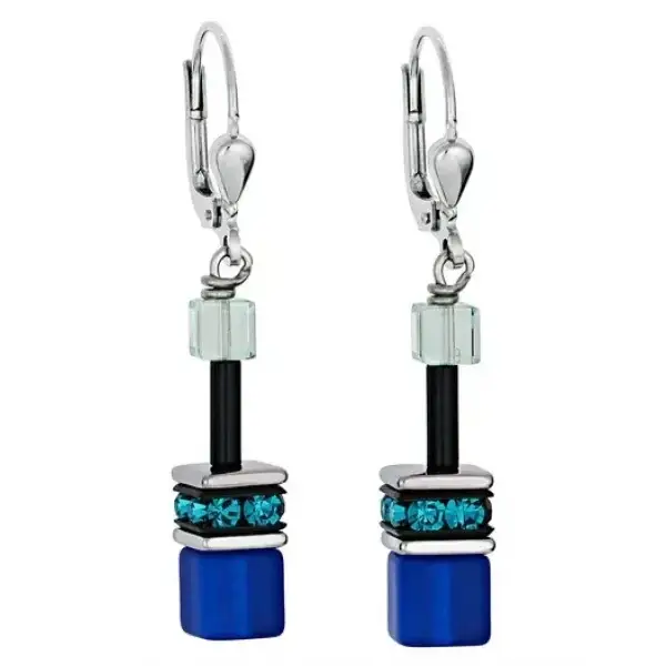Серьги Coeur de Lion Blue-Green 2838/20-0705