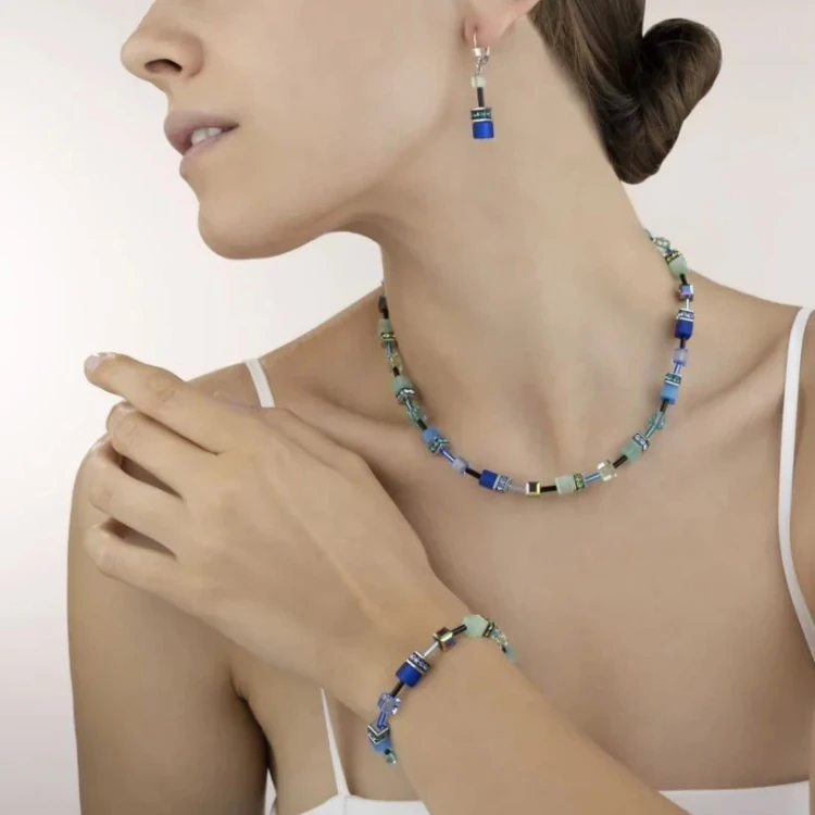 Серьги Coeur de Lion Blue-Green 2838/20-0705
