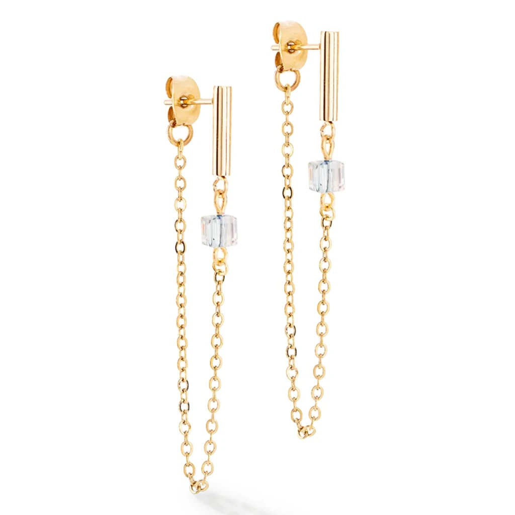 Серьги Coeur de Lion Black-Gold 5076/21-1316