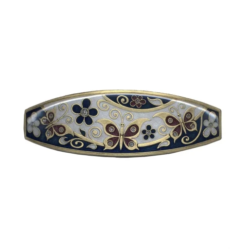 Заколка для волос Clara Bijoux Бабочка G67814 BW/BL